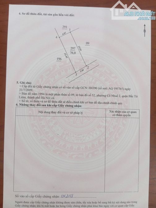 BÁN MẢNH ĐẤT ĐẸP CỔ NHUẾ 76M2 MT 5M5 - NGÕ THÔNG - QH ĐẸP - XÂY CCMN - GIÁ 12,8 TỶ - 2