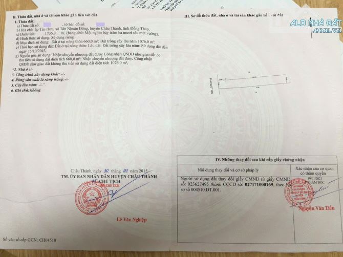 Bán xưởng gỗ rộng gần 2.000m2. MẶT TIỀN QL80 Châu Thành, Đồng Tháp. - 3