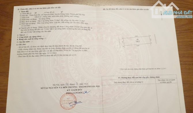 ✅ Bán đất bìa làng Nguyên Khê - 100m Sơn Du - Nhìn ra đường Nhật Tân - Nội Bài - 3