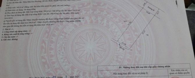 Bán thửa đất mặt tiền đường lớn - Có sẵn 200 m2 đất ở - Gần QL1, gần phá Tam Giang - 4