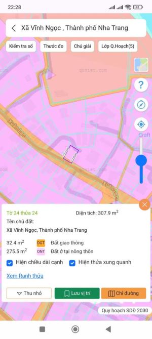 Lô đất 307m2 ngang -14 mét - mặt tiền đường Xuân Lạc - Vĩnh Ngọc - 4