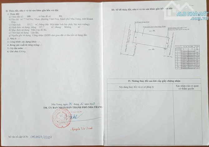 bán đất đường Sử Huy Nhan, ngang 6m. Cách chợ Ba Làng 100m. Cách Hòn Chồng 1km - 4