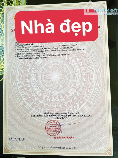 Bán nhà mặt tiền đường Kim Đồng, thị trấn diên khánh - 5