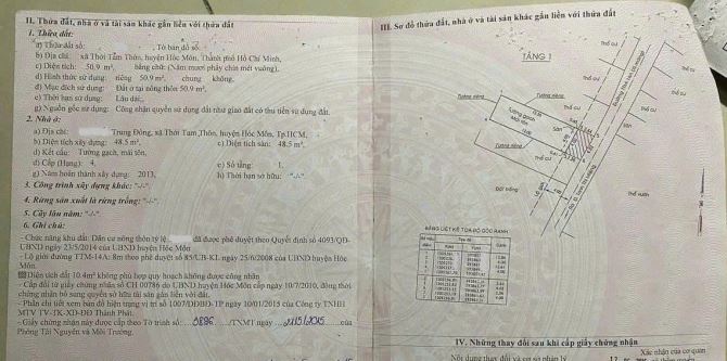 Cần bán nhà c4 ở Trịnh Thị Miếng Hóc Môn 4x13 ( 51m2 ) 830 TRIỆU Sổ hồng riêng sang tên - 5