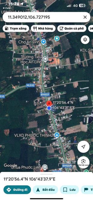 Bán đất mặt tiền đường DH507 giá 7,5tỷ - 5