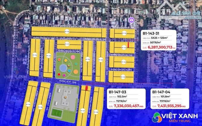 BÁN LÔ ĐẤT 100M2 GIÁ 5TY3  CỒN DẦU  - HÒA XUÂN ĐÀ NẴNG ( SẠCH ĐẸP ) SunGruop - 7
