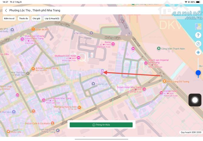 Bán nhà đường Dã Tượng, Nha Trang, cách biển chỉ 200m. Giá chỉ 8,6 tỷ