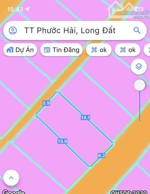 HƯỚNG ĐÔNG ĐAM-TDC ĐI BỘ RA BIỂN PHƯỚC HẢI 350m-dt:80m2-6mx14m-full tc-sổ sẵn-giá 2ty5