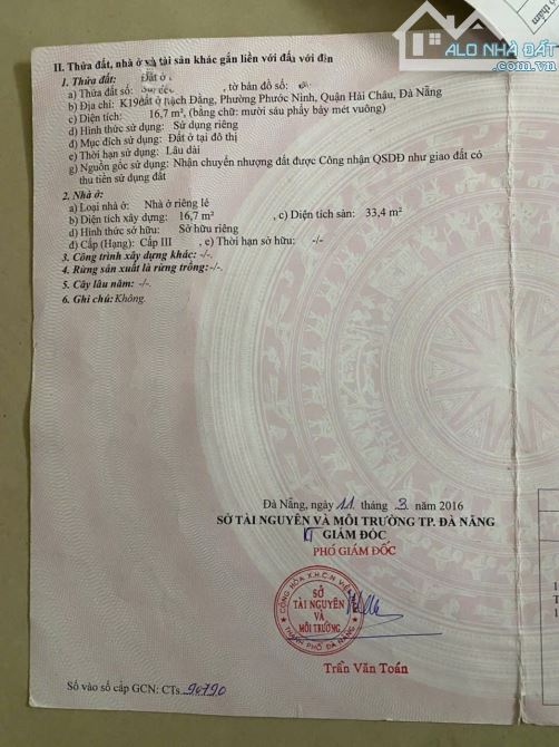 📌📌📌LÀM VIỆC TRỰC TIẾP GIÁ TỐT !!!Bán nhà cấp 4 kiệt bạch đằng - 1