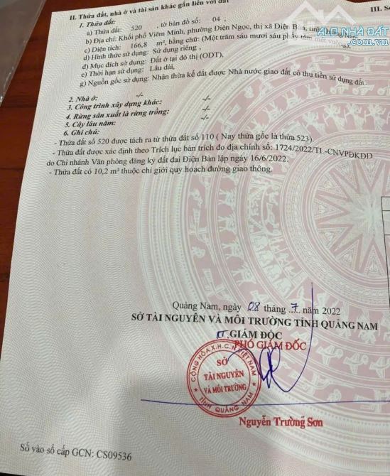 📌📌📌LÀM VIỆC TRỰC TIẾP GIÁ TỐT !!!Bán lô đất kiệt thanh nam cẩm châu hội an - 1