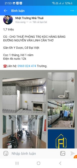 Phòng trọ giá mềm gần đại học y dược Cần Thơ - 1
