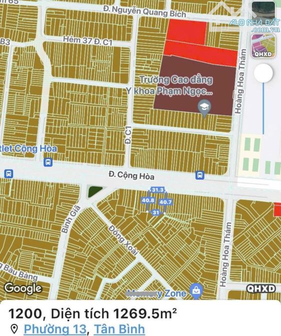 Quỹ Đất Mặt Tiền Cộng Hòa P. 13, Tân Bình (ngay lối vào Nhà Ga T3) P. Tân Bình Tp HCM - 3