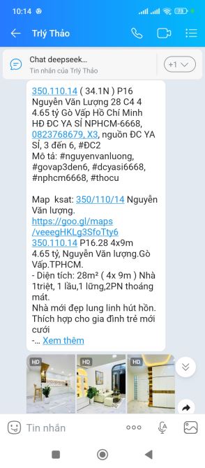 Chủ cần bán gấp nhà hẻm xe ba gác Đường Nguyễn Văn Lượng P 16 Gò Vấp TP HCM DT 28m2.Gía 4. - 3