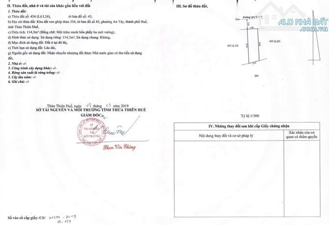 BÁN ĐẤT 114,3M2 KQH NGUYỄN KHOA CHIÊM, PHƯỜNG AN TÂY, TP HUẾ, GẦN TRƯỜNG ĐH NGOẠI NGỮ - 4