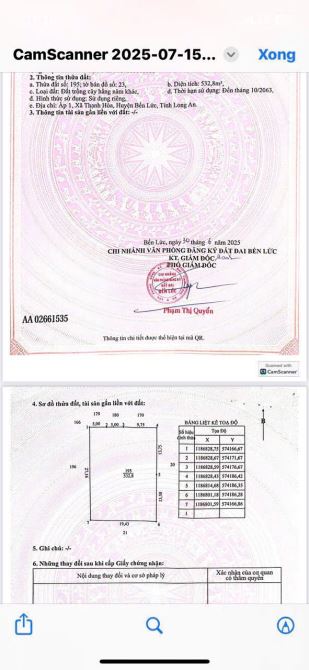 Đất Thổ + Vườn Bến Lức Long An đường ô tô mặt kênh thoáng mát 2 mặt tiền - 4