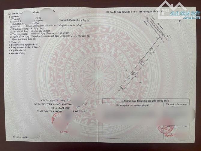 BÁN ĐẤT VƯỜN CÓ THỂ LÊN THỔ CƯ-GẦN ĐHFPT NHI ĐỒNG CẦN THƠ 1TY750 CHỐT - 5