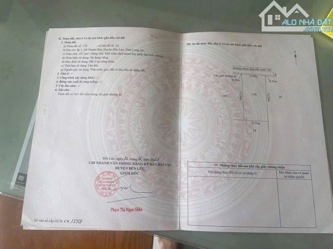 Đất Thổ + Vườn Bến Lức Long An đường ô tô mặt kênh thoáng mát 2 mặt tiền - 5