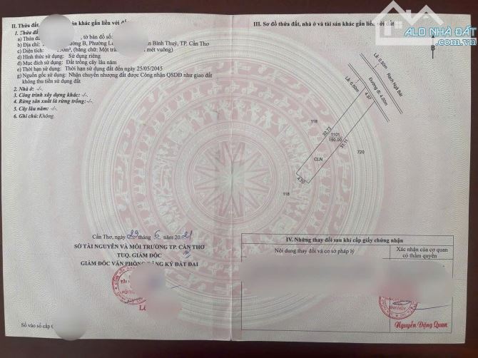 BÁN ĐẤT VƯỜN CÓ THỂ LÊN THỔ CƯ-GẦN ĐHFPT NHI ĐỒNG CẦN THƠ 1TY750 CHỐT - 6
