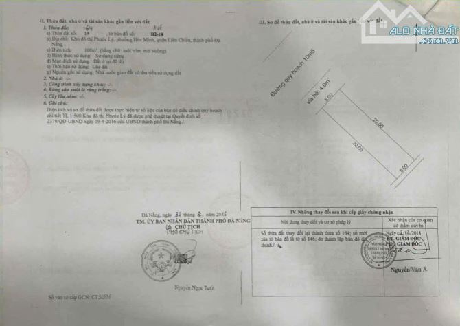 Đất đường 10m5 Nguyễn Nhược Pháp. khu Phước Lý . S= 100m2,( 5x20) Giá: 4.49tỷ - 3