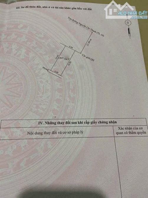 Bán đất mặt tiền Tản Đà nối dài, Triều Sơn Trung, TP Huế