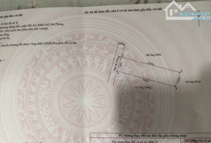 Bán đất ngõ 125 Đằng Hải, Hải An.