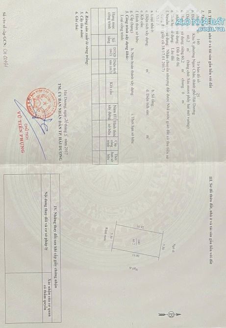 Bán lô đất góc giá siêu tốt ngõ hồ xuân hương, p ngọc châu, tp hải dương
