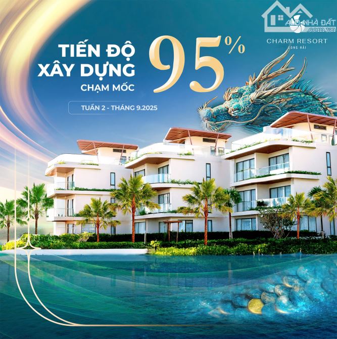 Sở hữu Charm Long Hải TT 50% - cam kết cho thuê trọn đời, mỗi năm tối thiểu 8%