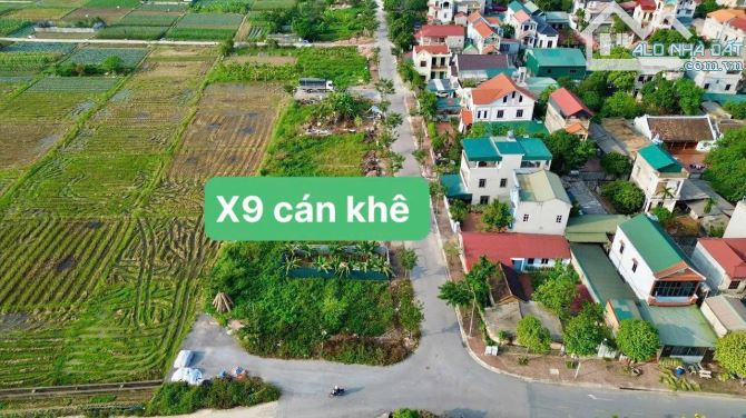 Bán đất đấu giá X9 Cán Khê,DT125m2 mt 5m,đường rộng QH 40m, 2 mặt đường trước sau, giá rẻ