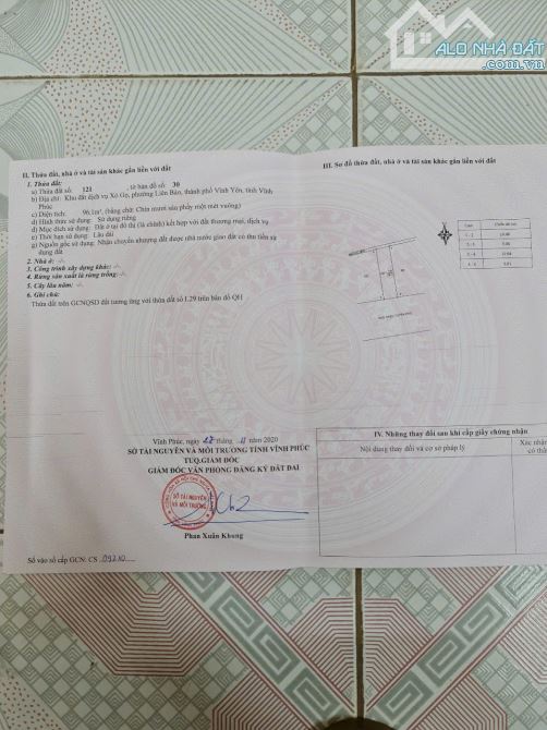 Bán đất Triệu Tuyên Phù, Liên Bảo, Vĩnh Yên, DT 96m2