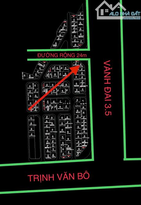 Bá,n Đất Mặt Đường Vành Đai 3.5, 109m². Lô góc 2 Mặt Tiền Đường Vỉa Hè 5M Kinh Doanh Đỉnh.