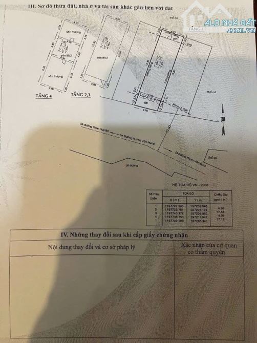 MẶT TIỀN 4 TẦNG Đ HUỲNH VĂN NGHỆ GẦN SÂN BAY DT 5X17 85M² VỊ TRÍ CỰC ĐẸP NHỈNH 11TỎI