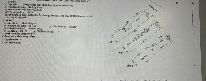 Giá rẻ nhất thị trường 5,5tỷ nhà 3mê 192m2, dtsd 432m2, kiệt ô tô vào tận nơi - 1