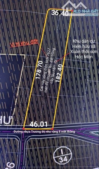 ĐẤT 7.627m² MẶT TIỀN NHỰA TRƯƠNG THỊ NHƯ, NGANG 46M CHỈ 7TR/M² - 1