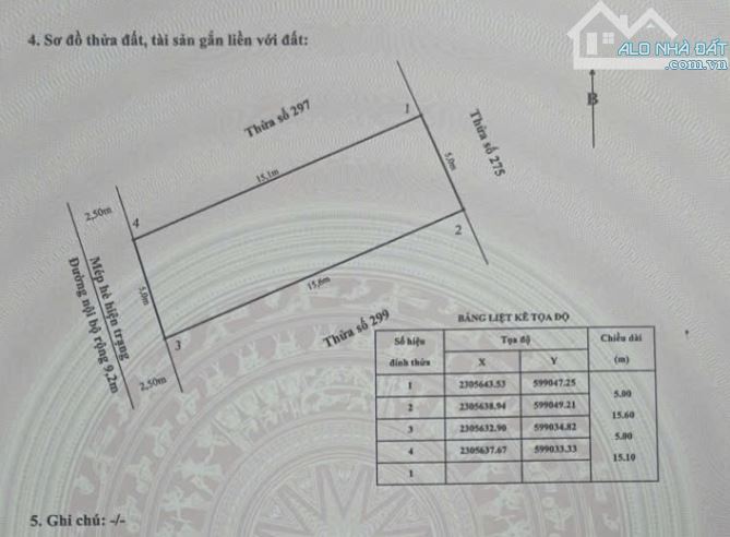 76.8m2 đất TĐC Cây Đa - Ngang 5m - Tây Nam - 1