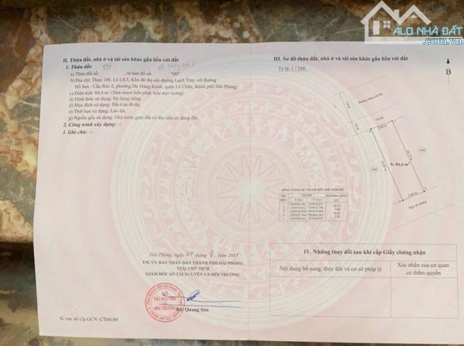 Chuyển nhượng lô đất ICC Quán Mau, Lê Chân, Hải Phòng - 1
