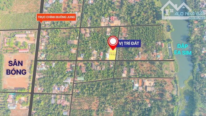 Bán Đất 175m2 , Sổ Hồng Riêng, Ngay Buôn Jung Gần Đập Ea Sim - 1