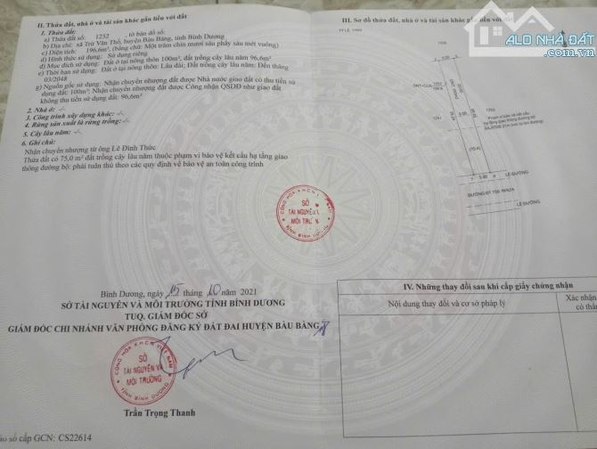 Bán lô đất Bầu Bàng giá tốt để đầu tư và an cư  nay thuộc TPHCM - 1