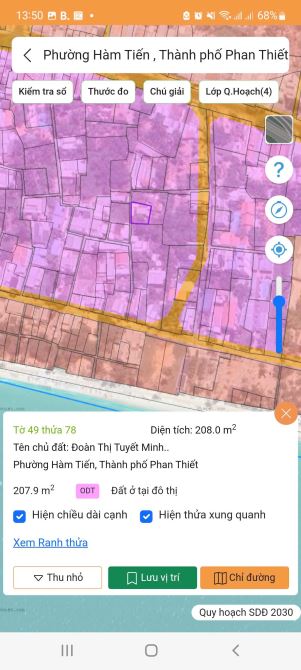 Bán 203m2 đất full thổ cư Hoà Bình Hàm Tiến Phan Thiết 4 tỷ - 1