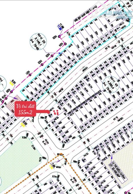 CHUYỂN NHƯỢNG SANG PHIẾU LÔ GÓC 155m2, ĐƯỜNG A1 & A5 KHU BÃI DỌC GARA QUYỀN, QUI NHƠN. - 1