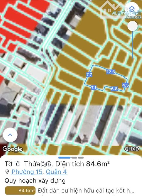 KHÔNG THỂ NÀO TỐT HƠN 85M2 - 4.9T KÈO THƠM 2 MẶT HẼM TƯƠNG LAI SÁT 2  MẶT TIỀN NGÃ 4 CHÍNH - 1