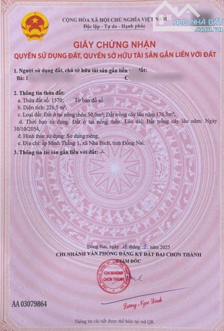 Thanh lý 226m2 gần trường Tiểu Học Minh Thắng 350tr - 1