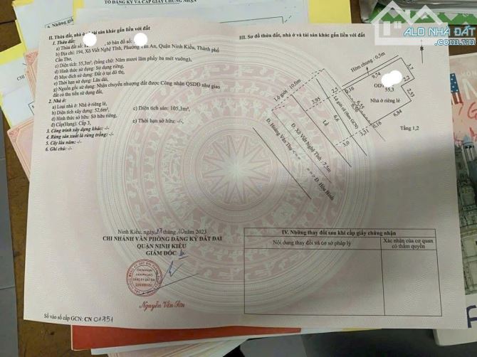 NHÀ 10,2 TỶ TRỆT LẦU MẶT TIỀN ĐƯỜNG XÔ VIẾT NGHỆ TĨNH , TP CẦN THƠ - 1