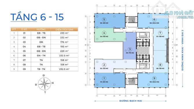 BÁN VP mới 100% 25Tầng Siêu VIP tại ngay ngã tư Bạch Mai và Minh Khai- Giá Siêu rẻ ở HN - 18