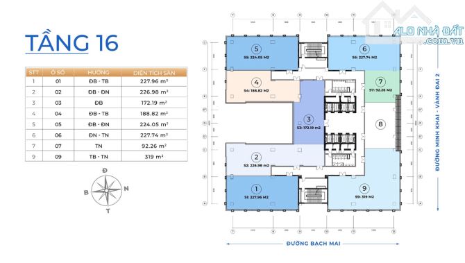 BÁN VP mới 100% 25Tầng Siêu VIP tại ngay ngã tư Bạch Mai và Minh Khai- Giá Siêu rẻ ở HN - 19