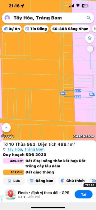 Bán đất Tây Hòa Trảng Bom Đồng Nai giá từ 10 triệu/m² có bán lẻ - 2