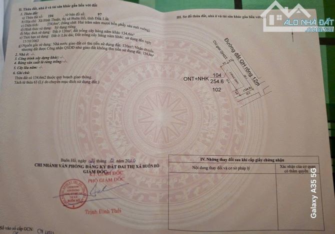 Bán lô đất đường xe hơi Quốc Lộ 14, xã Bình Thuận, TX Buôn Hồ, Đắk Lắk - 2