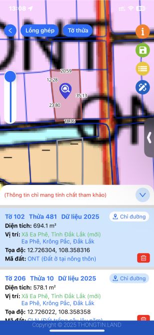 Cần bán 1,1 sào đất thổ cư cách ql26 chỉ 150m . Hai mặt tiền trước và sau . - 2