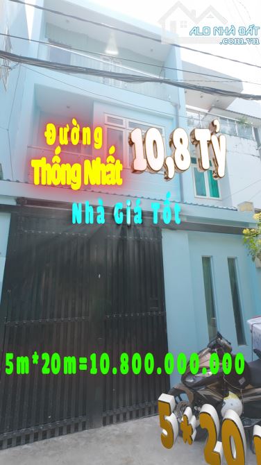 GẤP - Nhà hẻm oto, 91.4m2 (5x20, hậu 5.15m), thu nhập 18tr, 50m ra Thống Nhất, chỉ 10.8 tỷ - 2