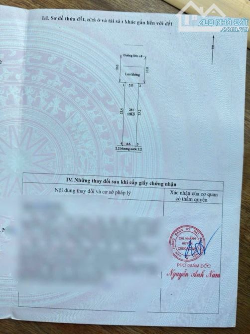 Bán đất mặt đường liên xã+ huyện 109m tại hồng phong-Chương mỹ- HN - 2