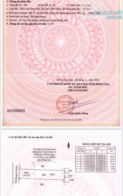 Bán đất Tây Hòa Trảng Bom Đồng Nai giá từ 10 triệu/m² có bán lẻ - 3